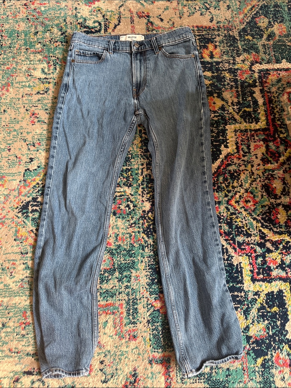 Classic Men's Blue Denim Jeans - Hollister